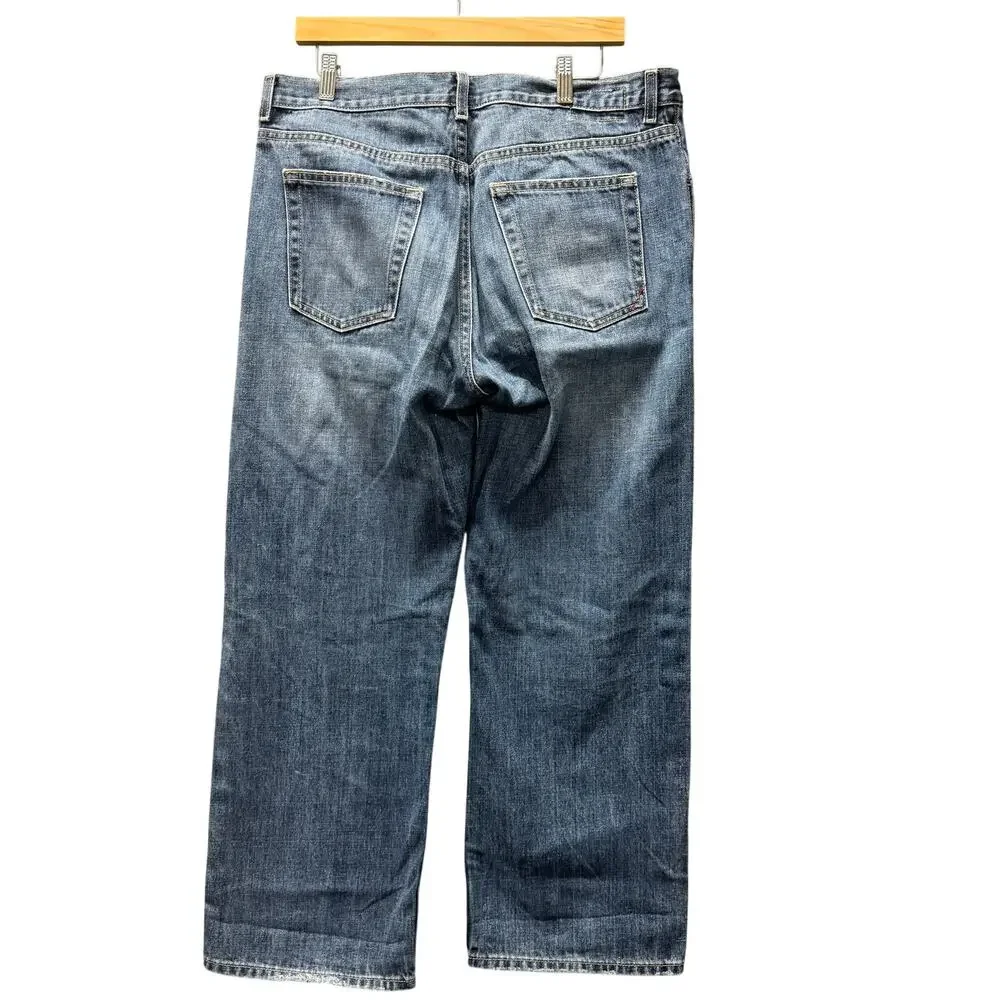 Banana Republic Jeans Relaxed Fit‎ Button Fly Mens 34x30 (35x29 ACTUAL) Denim